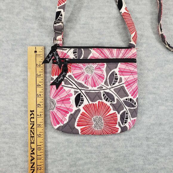 Vera Bradley 2014 Cheery Blossoms Small Hipster Crossbody Bag Womens Retired - Picture 4 of 6